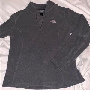 Northface gray quarterzip
